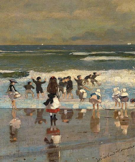 Winslow Homer Escena de playa